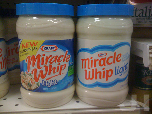miracle whip old and new packaging
